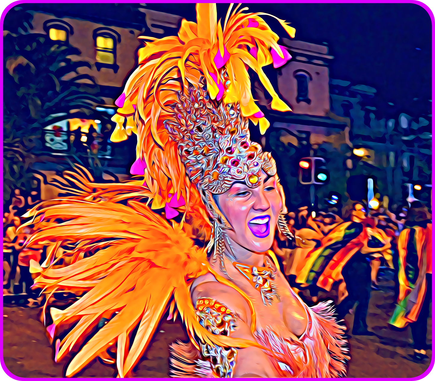 Pride Feathers Cotton Canvas Bag