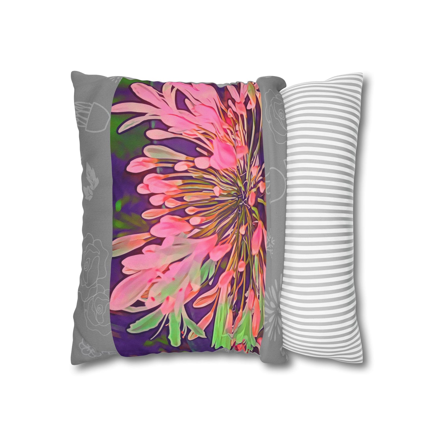Pink Floret Cushion Cover image 4